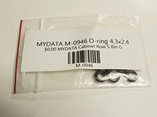 Mydata M-0946 O-ring 4.3x2.4